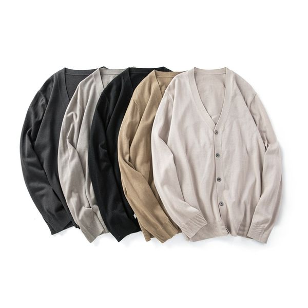 fashion new cardigan sweaters men solid color knit coat high-quality knitwear v neck casual clothing male knitting coat outerwear plus size, White;black
fashion new cardigan sweaters men solid color knit coat high-quality knitwear v neck casual clothing male knitting coat outerwear plus size, White;black