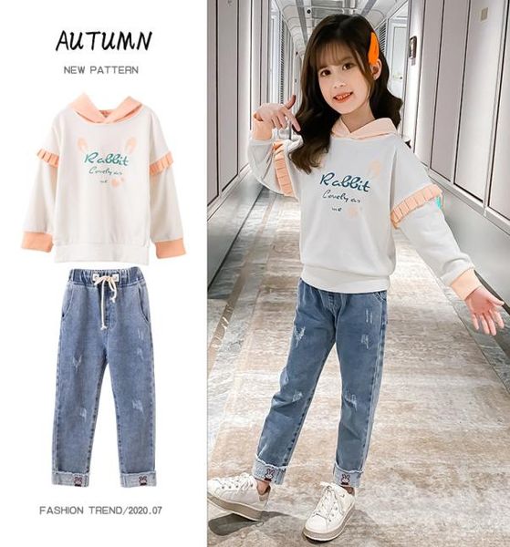 fall 2020 kids girls denim clothing set hoodies sweatshirts and jeans trousers two piece outfit for teenagers spring clothes new5777551, White
fall 2020 kids girls denim clothing set hoodies sweatshirts and jeans trousers two piece outfit for teenagers spring clothes new5777551, White