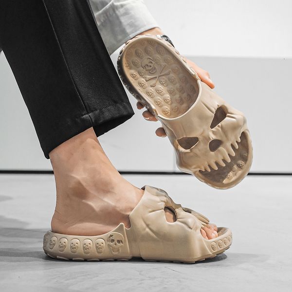 slippers qzhsmy personalized skull design men slippers summer men sneaker flat beach sandals casual couple fun flip flops 230703, Black
slippers qzhsmy personalized skull design men slippers summer men sneaker flat beach sandals casual couple fun flip flops 230703, Black