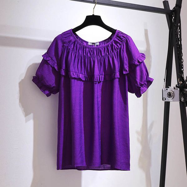 women's plus size tshirt 150kg summer loose ruffled shortsleeved bust 165cm 6xl 7xl 8xl 9xl 10xl fresh white blue purple 230705, Black
women's plus size tshirt 150kg summer loose ruffled shortsleeved bust 165cm 6xl 7xl 8xl 9xl 10xl fresh white blue purple 230705, Black