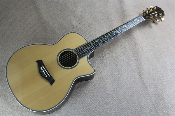 factory custom 41 inch natural burlywood acoustic guitar solid spruce veneer cutaway body real abalone fret inlay and binding ebony fretboar
factory custom 41 inch natural burlywood acoustic guitar solid spruce veneer cutaway body real abalone fret inlay and binding ebony fretboar