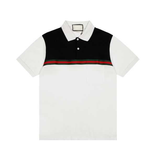 23ss designer men's polos tees luxury t shirt summer red green stripes splicing print t-shirts casual cotton sleeve webbing printed lap, White;black
23ss designer men's polos tees luxury t shirt summer red green stripes splicing print t-shirts casual cotton sleeve webbing printed lap, White;black