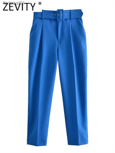 zevity women fashion solid colors ankle length pants chic business trousers office lady zipper fly pantalones mujer pants p537 l230621, Black;white
zevity women fashion solid colors ankle length pants chic business trousers office lady zipper fly pantalones mujer pants p537 l230621, Black;white