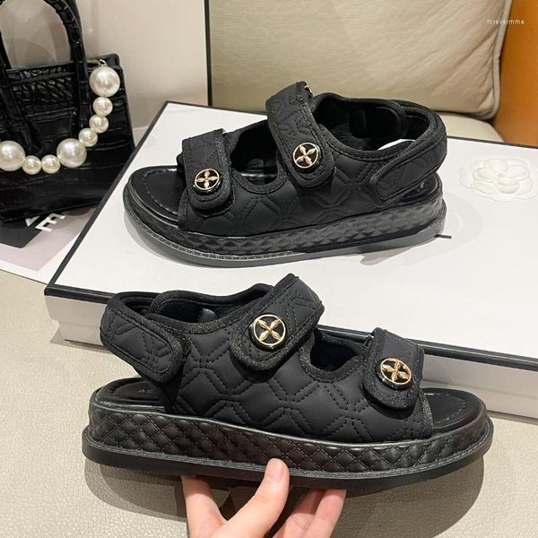sandals fashion women summer holiday beach 2023 adjustable hook loop casual open toe comfortable flats females slippers, Black
sandals fashion women summer holiday beach 2023 adjustable hook loop casual open toe comfortable flats females slippers, Black