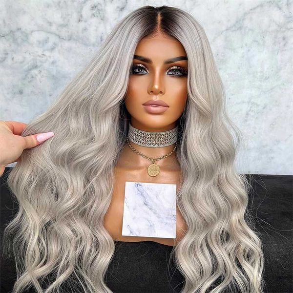 black/grey synthetic lace front wigs for women body wave lace wig long hair cosplay high temperature fiber synthetic wigs 230524, Black;brown
black/grey synthetic lace front wigs for women body wave lace wig long hair cosplay high temperature fiber synthetic wigs 230524, Black;brown