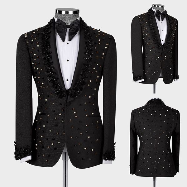 men's suits blazers luxury men suit tailormade blue blazer tuxedo one button jacket appliques beaded slim fit wedding groom prom tailor, White;black
men's suits blazers luxury men suit tailormade blue blazer tuxedo one button jacket appliques beaded slim fit wedding groom prom tailor, White;black