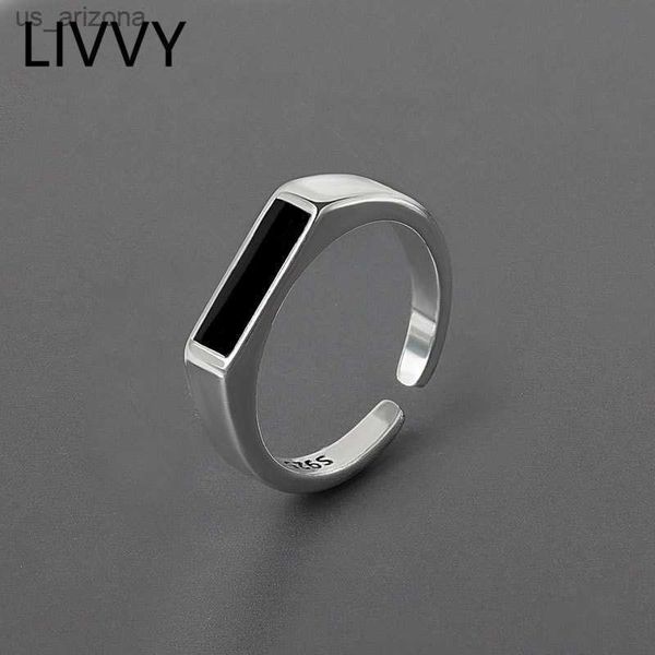 livvy silver color geometric black adjustable ring minimalist fine jewelry for women party gift 2021 trend l230620
livvy silver color geometric black adjustable ring minimalist fine jewelry for women party gift 2021 trend l230620