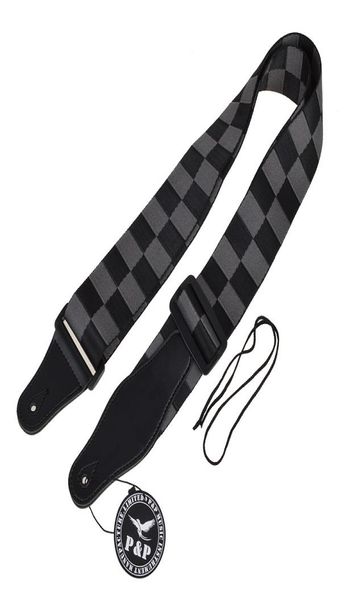 acoustic electric guitar strap woven black gray checkerboard nylon leather ends1098381
acoustic electric guitar strap woven black gray checkerboard nylon leather ends1098381