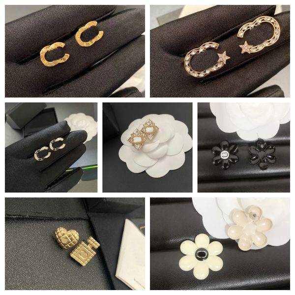Designer Earrings For Woman Letter Stud Flowers 18K Gold Plated Earring Luxury Earrings Wedding Party Jewerlry Accessories
Designer Earrings For Woman Letter Stud Flowers 18K Gold Plated Earring Luxury Earrings Wedding Party Jewerlry Accessories