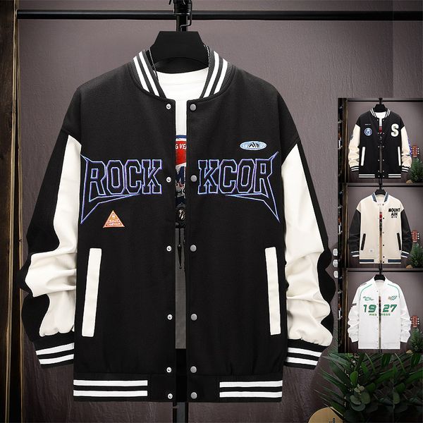 mens jackets spring autumn letter print bomber wool coat slim fit baseball jackets mens fleece warm outerwear women oversize streetwear coat, Black;brown
mens jackets spring autumn letter print bomber wool coat slim fit baseball jackets mens fleece warm outerwear women oversize streetwear coat, Black;brown