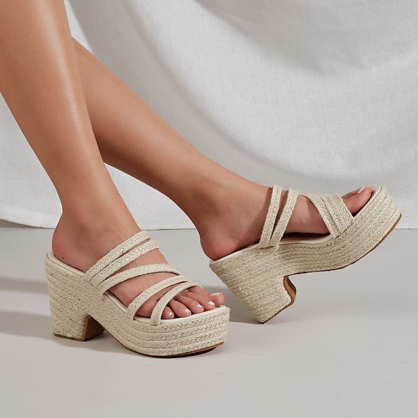 sandals platform strappy block high heeled 2023 summer straw espadrille roman slipper shoes casual mule open toe 230704, Black
sandals platform strappy block high heeled 2023 summer straw espadrille roman slipper shoes casual mule open toe 230704, Black