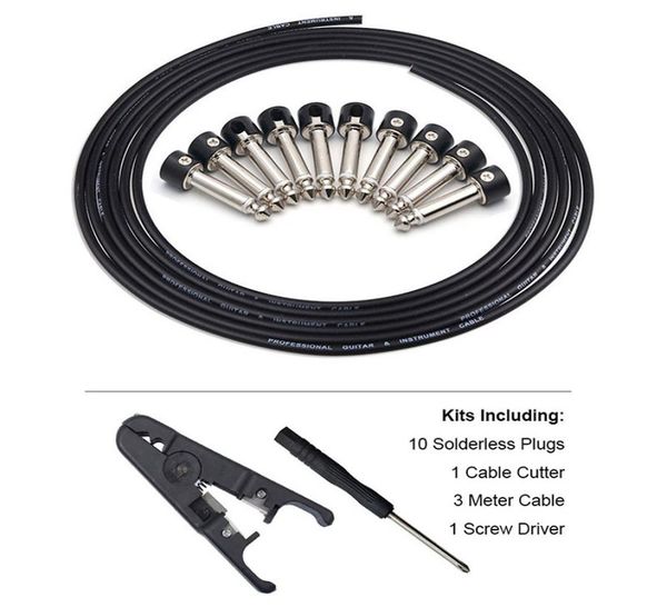 solderless connections design guitar cable diy guitar pedal patch cable kit 10 solderless black cap plug 3m cable and cutter2320150
solderless connections design guitar cable diy guitar pedal patch cable kit 10 solderless black cap plug 3m cable and cutter2320150