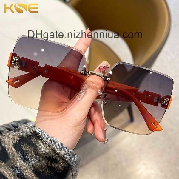 aher max luxury designer brand frameless h leather leg design sunglasses fashion trend proof sunshade sunglasses, White;black
aher max luxury designer brand frameless h leather leg design sunglasses fashion trend proof sunshade sunglasses, White;black