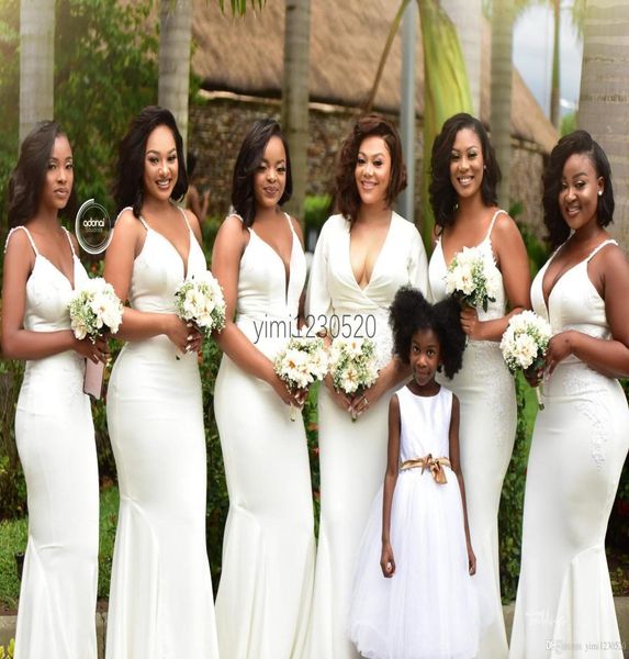 african mermaid bridesmaid dresses spaghetti straps sweep train garden country wedding guest gowns maid of honor dress3300655, White;pink
african mermaid bridesmaid dresses spaghetti straps sweep train garden country wedding guest gowns maid of honor dress3300655, White;pink