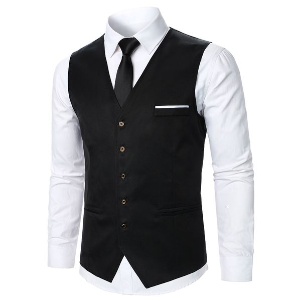 men's vests men suit vest coat solid color contrast decorative chest pocket design classic leisure business fashion slim fit 230705, Black;white
men's vests men suit vest coat solid color contrast decorative chest pocket design classic leisure business fashion slim fit 230705, Black;white