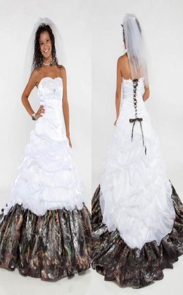 aline wedding dresseselegant camo wedding dresses laceup sweetheart appliques beads satin a line floor length bridal gowns4539588, White
aline wedding dresseselegant camo wedding dresses laceup sweetheart appliques beads satin a line floor length bridal gowns4539588, White