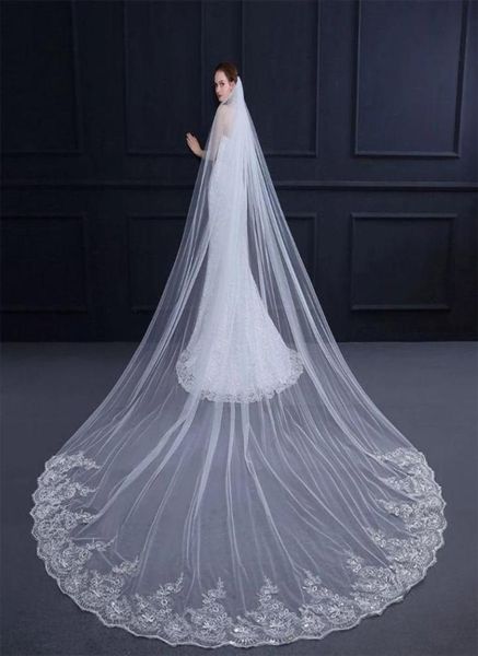 3m cathedral length long white ivory beige champagne bridal wedding veils with comb tulle and lace appliques new 1439289, Black
3m cathedral length long white ivory beige champagne bridal wedding veils with comb tulle and lace appliques new 1439289, Black