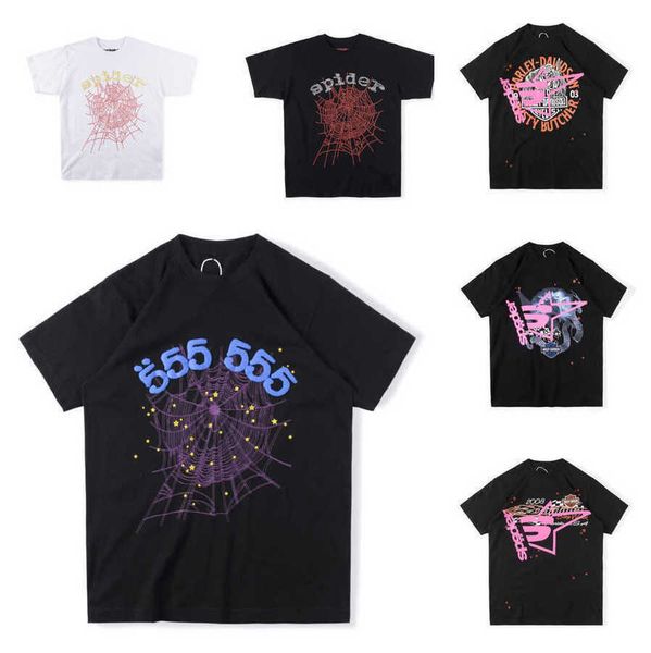 2023 555 designer hip hop style sp5der t shirt spider jumper european and american young singers short sleeve tshirts fashion sport 23gg, White;black
2023 555 designer hip hop style sp5der t shirt spider jumper european and american young singers short sleeve tshirts fashion sport 23gg, White;black