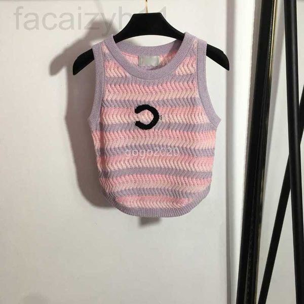 women's t-shirt designer 23ss women designer t shirts vest knits tee with striped embroidery letter crop runway high end custom luxury, White
women's t-shirt designer 23ss women designer t shirts vest knits tee with striped embroidery letter crop runway high end custom luxury, White