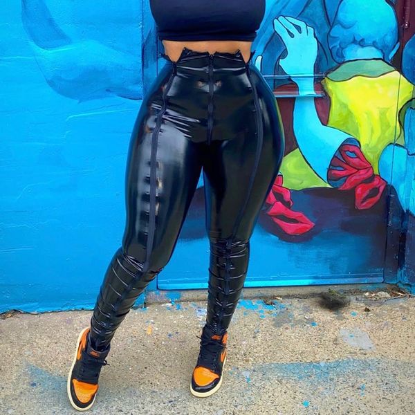 women s two piece pant summer solid pencil beach fashion trousers leg zipper up female casual pu leather skinny 230705, White
women s two piece pant summer solid pencil beach fashion trousers leg zipper up female casual pu leather skinny 230705, White