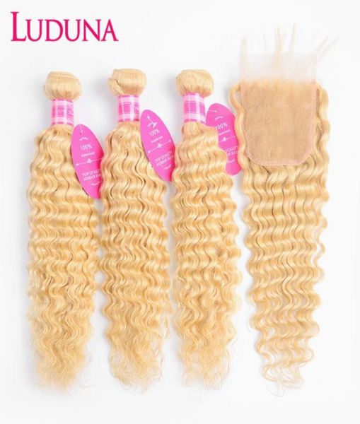 human hair bulks luduna 613 blonde bundles with closure deep wave frontal remy 4x4 150 density for black woman2098874
human hair bulks luduna 613 blonde bundles with closure deep wave frontal remy 4x4 150 density for black woman2098874