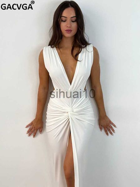 casual dresses gacvga 2023 summer fashion ruched long dress backless v neck hight slit women bodycon party maxi dress j230705, Black;gray
casual dresses gacvga 2023 summer fashion ruched long dress backless v neck hight slit women bodycon party maxi dress j230705, Black;gray