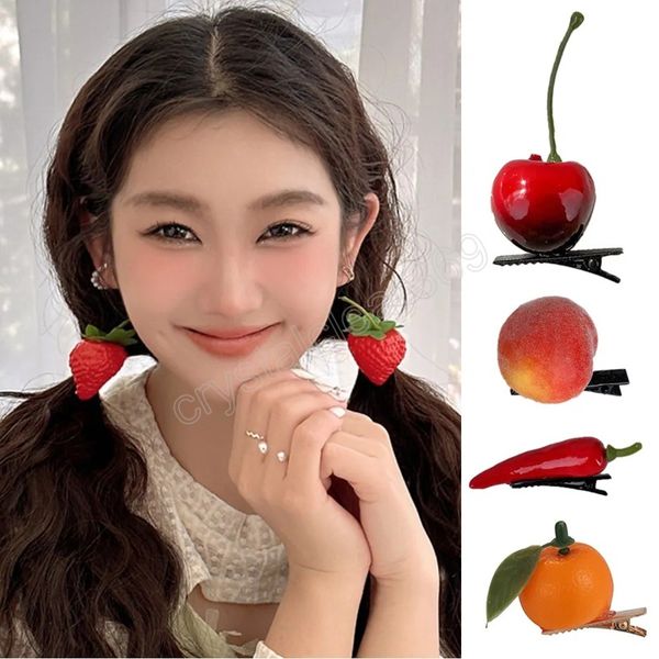 simulation fruit hair clip orange cherry shaped side bangs clip strawberry resin hairpins diy non-slip women hair accessories, Slivery;white
simulation fruit hair clip orange cherry shaped side bangs clip strawberry resin hairpins diy non-slip women hair accessories, Slivery;white