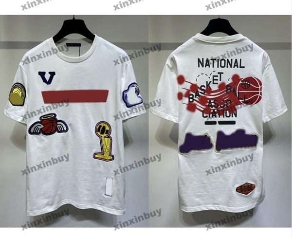 xinxinbuy men designer tee t shirt 23ss national basketball embroidery print pattern short sleeve cotton women white black s-2xl296s, Black;brown
xinxinbuy men designer tee t shirt 23ss national basketball embroidery print pattern short sleeve cotton women white black s-2xl296s, Black;brown
