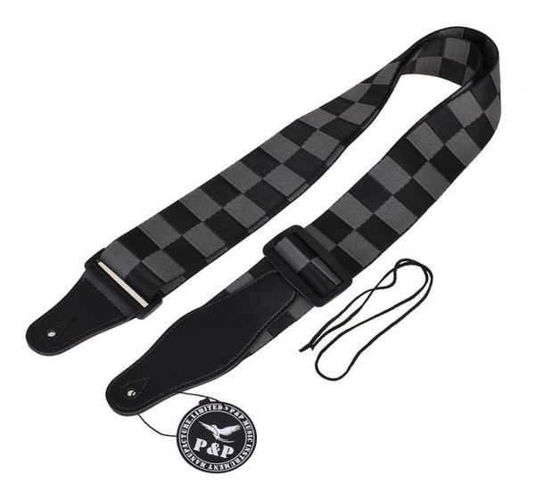 acoustic electric guitar strap woven black gray checkerboard nylon leather ends7268736
acoustic electric guitar strap woven black gray checkerboard nylon leather ends7268736
