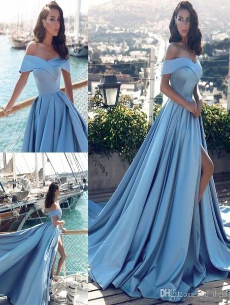2018 simple arabic light blue prom dresses african off the shoulders formal dress party wear evening gowns front split popular8627033, Black
2018 simple arabic light blue prom dresses african off the shoulders formal dress party wear evening gowns front split popular8627033, Black