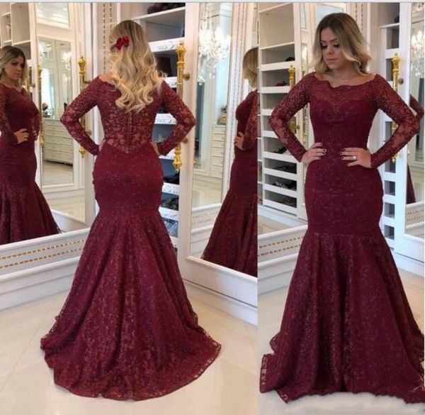 2019 new burgundy mother of the bride dresses mermaid scoop neck long sleeves lace appliques long arabic plus size party evening g5412215, Black;red
2019 new burgundy mother of the bride dresses mermaid scoop neck long sleeves lace appliques long arabic plus size party evening g5412215, Black;red