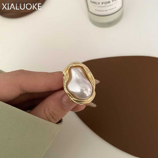 xialuoke new fashion geometrical irregular baroque pearl ring for women retro open resizable index finger rings party jewelry l230620, Silver
xialuoke new fashion geometrical irregular baroque pearl ring for women retro open resizable index finger rings party jewelry l230620, Silver