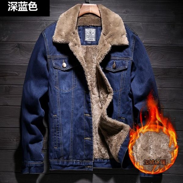 sale men's plush and thick denim jacket clothes warm and fashionable men's casual coat long sleeved jackets gzhsh7x001, Black;brown
sale men's plush and thick denim jacket clothes warm and fashionable men's casual coat long sleeved jackets gzhsh7x001, Black;brown