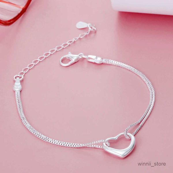 charm bracelets silver romantic heart bracelets for women fashion designer wedding engagement jewelry birthday gift r230705, Golden;silver
charm bracelets silver romantic heart bracelets for women fashion designer wedding engagement jewelry birthday gift r230705, Golden;silver