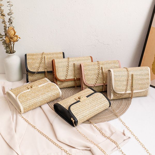 evening bags girls mobile phone bag 2023 women's summer woven messenger straw small square fashion 230704
evening bags girls mobile phone bag 2023 women's summer woven messenger straw small square fashion 230704