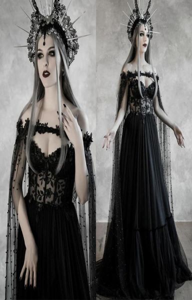dark fairytale gothic black wedding dress with cupped corset bodice fantasy a line bridal gowns medieval vampire halloween wedding1377247, White
dark fairytale gothic black wedding dress with cupped corset bodice fantasy a line bridal gowns medieval vampire halloween wedding1377247, White