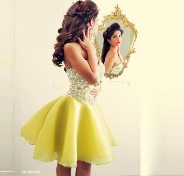 2019 yellow crystal sleeveless short cocktail dresses sweetheart beaded cocktails party dress 7422710, Black
2019 yellow crystal sleeveless short cocktail dresses sweetheart beaded cocktails party dress 7422710, Black