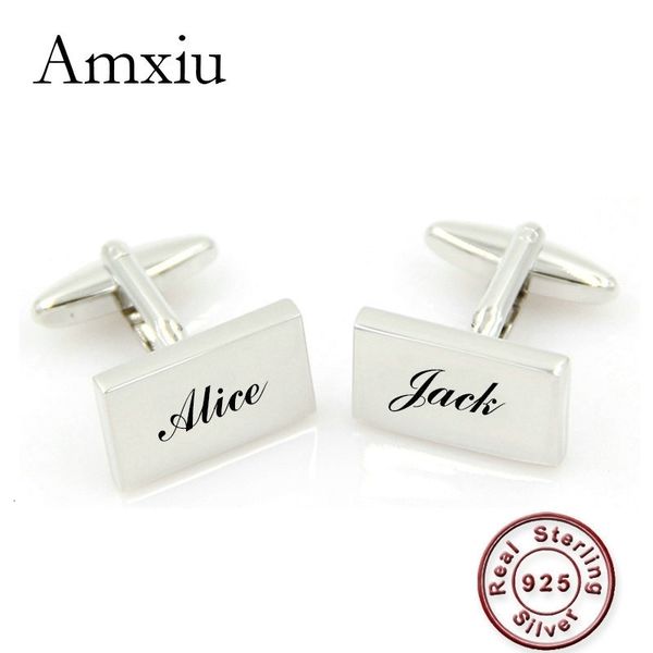 pins brooches amxiu custom name 925 sterling silver cufflinks personalized engrave names clips for men jewelry gift suit sleeves accessories, Gray
pins brooches amxiu custom name 925 sterling silver cufflinks personalized engrave names clips for men jewelry gift suit sleeves accessories, Gray