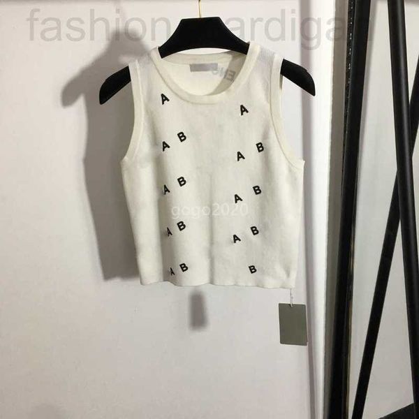 women's t-shirt designer 23ss women designer tee vest knits t shirts with all-over letter pattern crop runway high end brand stretch s, White
women's t-shirt designer 23ss women designer tee vest knits t shirts with all-over letter pattern crop runway high end brand stretch s, White