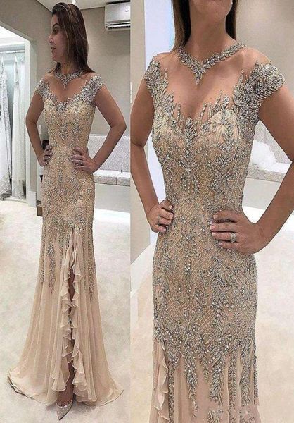 2019 luxury sheer cap sleeves mermaid evening dresses beaded sequin chiffon split prom gowns formal dresses evening wear party gow1855784, Black;red
2019 luxury sheer cap sleeves mermaid evening dresses beaded sequin chiffon split prom gowns formal dresses evening wear party gow1855784, Black;red