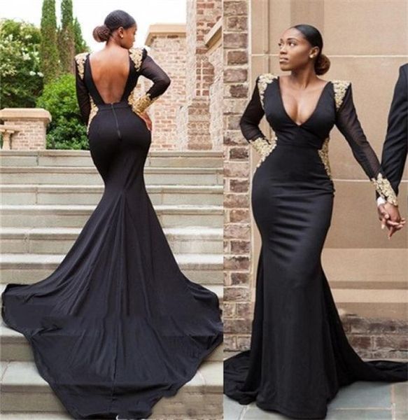 black evening dresses backless deep v neck mermaid long formal prom gowns gold lace applique long sleeves african gowns 6242453, Black;red
black evening dresses backless deep v neck mermaid long formal prom gowns gold lace applique long sleeves african gowns 6242453, Black;red