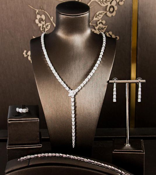 simple copper zircon fourpiece set of bridal jewelry popular jewelry in europe gold plating color protection bridal accessories7967158, White
simple copper zircon fourpiece set of bridal jewelry popular jewelry in europe gold plating color protection bridal accessories7967158, White