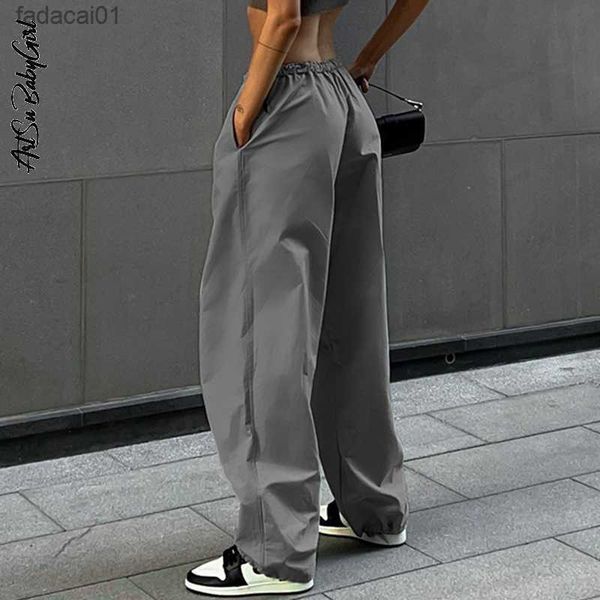 cargo pants y2k clothes loose drawstring low waist joggers trousers women casual outfits streetwear baggy wide leg sweatpants l230621, Black;white
cargo pants y2k clothes loose drawstring low waist joggers trousers women casual outfits streetwear baggy wide leg sweatpants l230621, Black;white