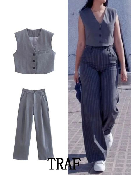 swimwear traf 2023 woman sets women's fashion grey commuter style suit vest and suit trousers casual trousers womens 2 pcs sets, White;black
swimwear traf 2023 woman sets women's fashion grey commuter style suit vest and suit trousers casual trousers womens 2 pcs sets, White;black