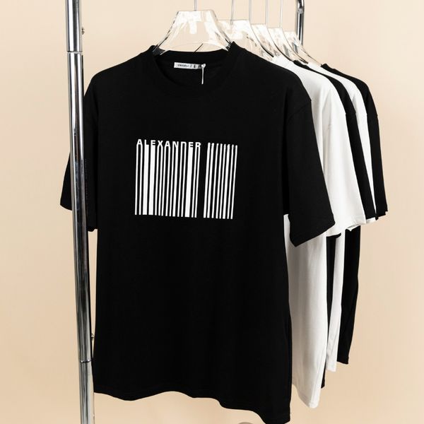 aw wang fashion classic trendy luxury designer cloth 2023 women men spring summer breathable pure cotton t-shirt trendy top, White;black
aw wang fashion classic trendy luxury designer cloth 2023 women men spring summer breathable pure cotton t-shirt trendy top, White;black