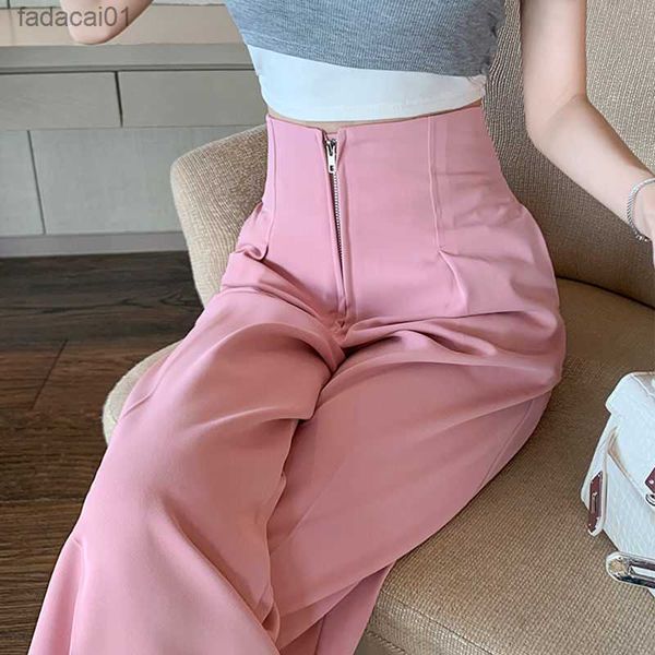 fashion wideleg suit pants for women spring summer thin high waist slim drooping straight pants office lady leisure trousers l230621, Black;white
fashion wideleg suit pants for women spring summer thin high waist slim drooping straight pants office lady leisure trousers l230621, Black;white