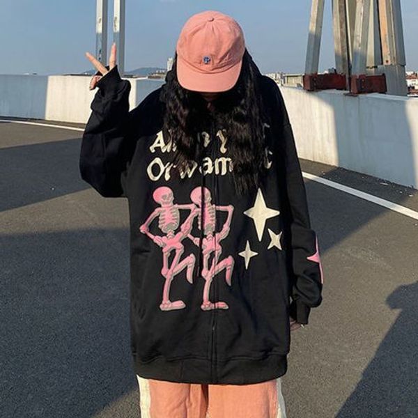 mens hoodies sweatshirts printed hoodie street clothes for women vintage y2k streetwear loose sweatshirt couple jacket goth winter button lo, Black
mens hoodies sweatshirts printed hoodie street clothes for women vintage y2k streetwear loose sweatshirt couple jacket goth winter button lo, Black