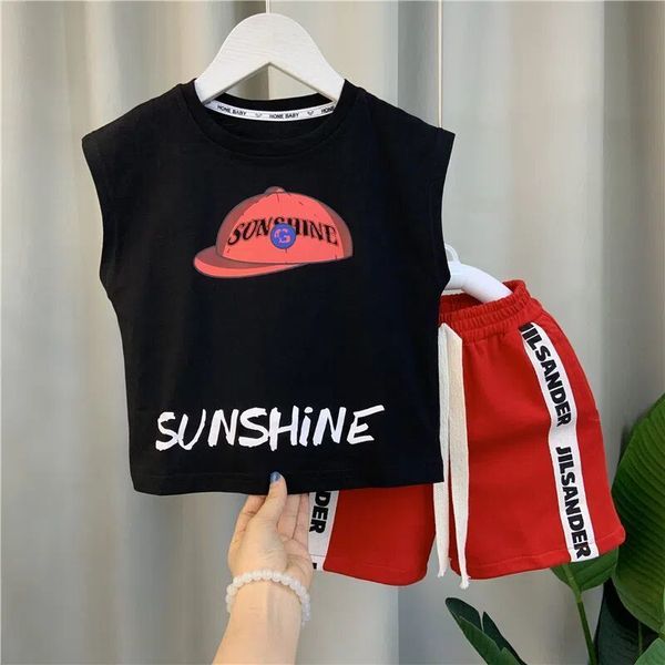 jerseys boys tank shorts set 2023 baby summer sleeveless clothing children s cool and handsome two piece 230704
jerseys boys tank shorts set 2023 baby summer sleeveless clothing children s cool and handsome two piece 230704