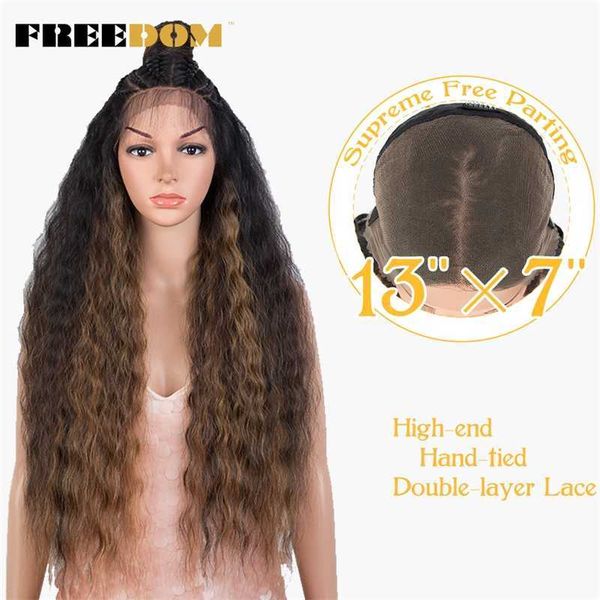 13x7 synthetic lace front wig 30 inch long curly wavy lace front wig wigs for black women heat resistant wigs 230524, Black;brown
13x7 synthetic lace front wig 30 inch long curly wavy lace front wig wigs for black women heat resistant wigs 230524, Black;brown