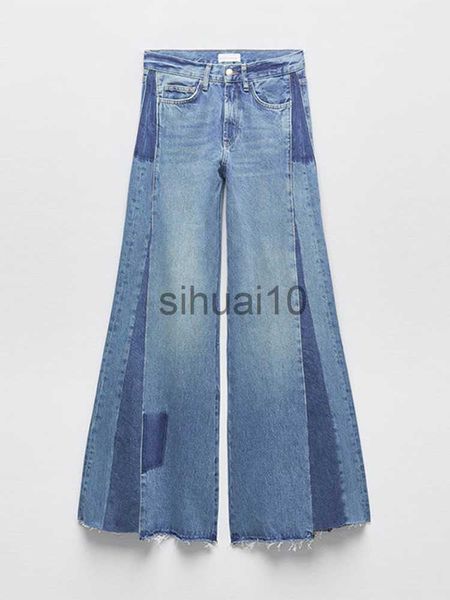women's pants capris patchwork denim big flare pants for women vintage zipper street pocket wide leg tassels jeans pants 2023 spring fa, Black;white
women's pants capris patchwork denim big flare pants for women vintage zipper street pocket wide leg tassels jeans pants 2023 spring fa, Black;white